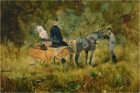 Tablou - Henri de Toulouse-Lautrec, The Trap, reproducere (90x60 cm)