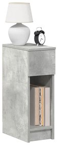 vidaXL Noptiere cu sertar 2 buc gri beton 20x36x60 cm