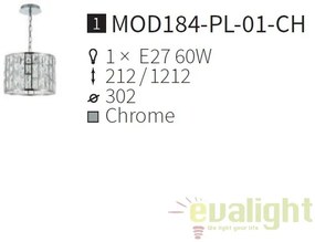 Lustra eleganta Gelid diametru 30cm MYMOD184-PL-01-CH