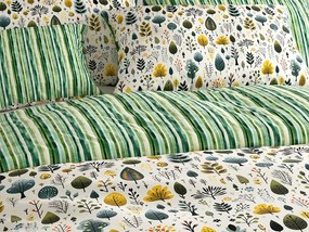 Set Lenjerie din polybumbac TREEVELLA POLY verde + fata de perna 50 x 70 cm GRATUIT