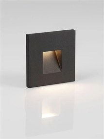 Spot aplicat perete exterior LED 3000K IP65 Pik negru