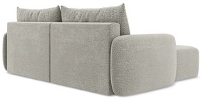 Colțar gri deschis extensibil/cu spațiu de depozitare (cu colț pe partea stângă) Kalena – Makamii