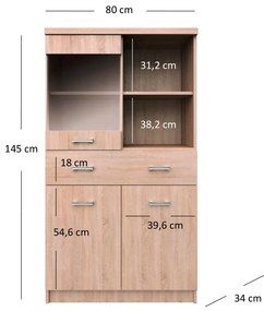 Pantofar Tianna (Stejar sonoma). 1053327