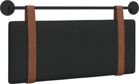 vidaXL Cap de pat suspendat Pe perete Negru 110 x 55 x 5 cm PU antic