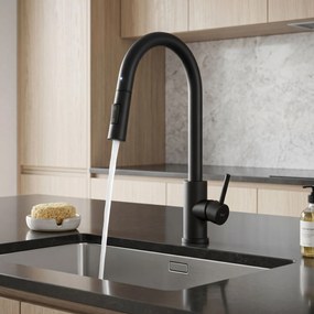 Baterie de bucătărie Rea Fresh Touch Black Matt