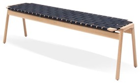 Bancă negru/natural Klupa - Gazzda