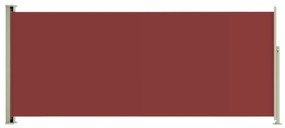 Copertina laterala retractabila de terasa, rosu, 220x500 cm Rosu, 220 x 500 cm