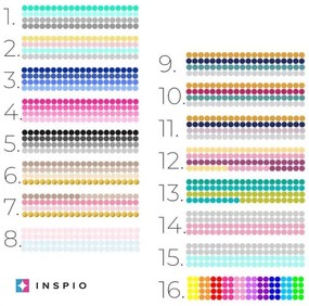INSPIO Autocolante pentru perete - Puncte colorate