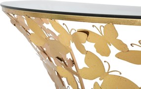 Consola Butterflies, Mauro Ferretti, 120x40.5x37.2 cm, fier, auriu