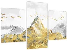 Tablou - Munte auriu (90x60 cm)