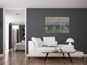 Tablou - Claude Monet, Waterloo Bridge, Gray Day, reproducere (90x60 cm)