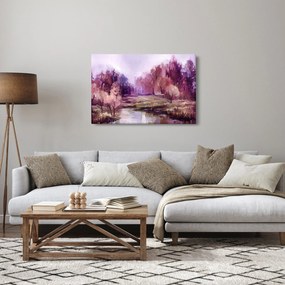 Tablou - Peisaj de toamnă - pictură (90x60 cm)