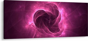 Tablou cu abstracțiune modernă în roz (120x50 cm)