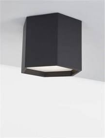 Plafoniera LED design minimal SAMBA neagra