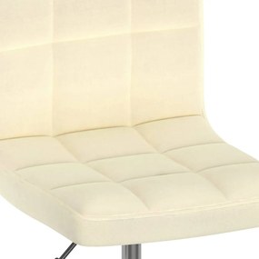 3087460  Swivel Dining Chairs 6 pcs Cream Fabric (334211  3) 6, Crem