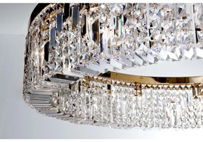 Lustra cristal Asfour design modern de lux Ring 24K 80cm gold plated