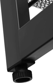 Pantofar negru din metal LEMIRO