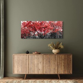 Tablou - Copacii roșii, Central Park, New York (120x50 cm)