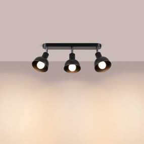 Spot Sollux SL.1318 ELBA 3xE27/15W/230V negru