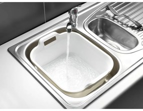 Lighean din plastic cu două mânere Addis, 39 x 32 x 14 cm, alb