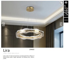 Lustra LED suspendata design modern Lira 60cm