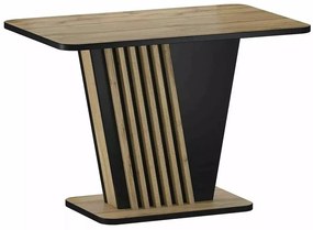 Masa extensibila Nevio stejar artizan/negru L125-170 cm