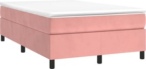 vidaXL Pat box spring cu saltea, negru, 120x190 cm, catifea