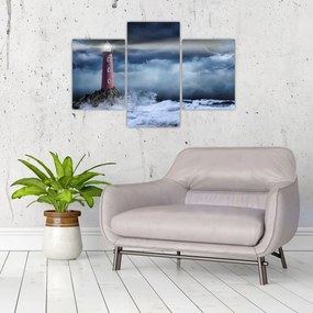 Tablou - Far pe stâncă (90x60 cm)