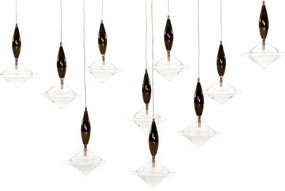 Lustra deosebita cu 20 pendule design LUX Étoile 05