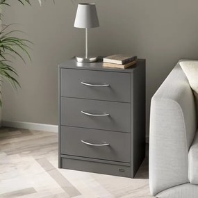 Deuba Set de 2 noptiere Eloise 54x39x28 cm - antracit