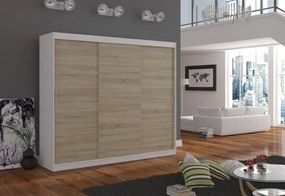 Dulap cu usi glisante 250x215 cm, Antos, ADRK (Culoare: Ciocolata)