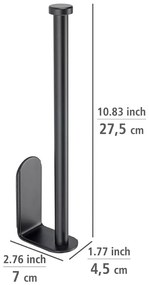 Suport pentru prosoape de hârtie de perete Wenko Nio, negru