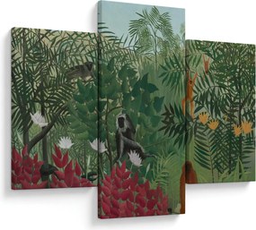 Tablou - Henri Rousseau, Tropical Forest with Monkeys, reproducere (90x60 cm)