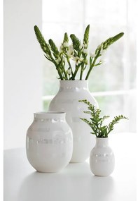Vază din gresie Kähler Design Omaggio, înălțime 30,5 cm, alb