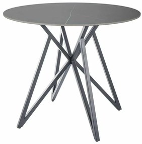 Masă de bucătărie Cyrano 90 cm, gri / negru