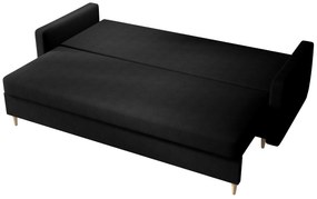 Canapea două locuri Aura (Negru). 1056632