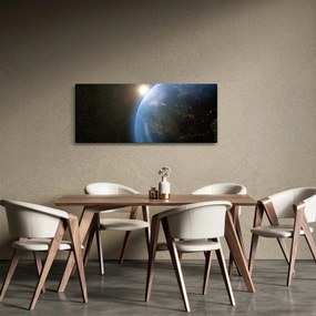 Tablou - Pământul privit din spațiu (120x50 cm)