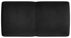 Spătar pentru canapea modulară negru cu tapițerie din catifea Rome Velvet - Cosmopolitan Design