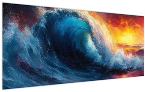 Tablou - Val în apus de soare (120x50 cm)