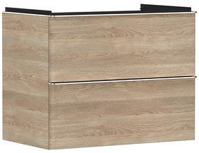 Hansgrohe Xelu Q dulap 78x49.5x60.5 cm sub chiuveta pe perete stejar-crom 54029000