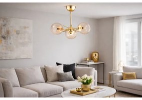 Lustră aplicată PRIMERY 5xE14/10W/230V auriu