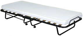 Pat pliant cu roti 200 x 90 cm saltea spuma Sofda