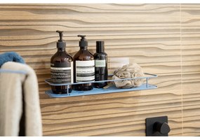 Raft pentru baie albastru deschis autoadeziv din metal Grena – Compactor