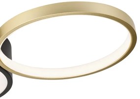 Plafonieră dimabilă ALIZEE LED/30W/230V 3000-6500K negru/auriu