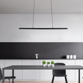 Lustra Suspendata Liniara, LED, Negru, Tariq