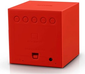 Ceas deșteptător cu LED Gingko Gravity Cube, roșu
