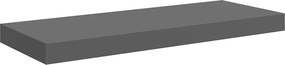 vidaXL Raft de perete suspendat, gri extralucios, 60x23,5x3,8 cm, MDF