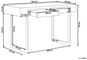 Masă PC Venedictos (lemn deschis) . 1076421