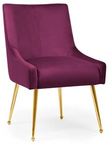 Scaun Sizar burgundy/gold – H86 cm