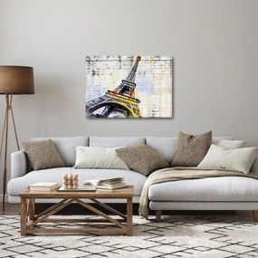 Tablou - Arta digitală a Turnului Eiffel (70x50 cm)